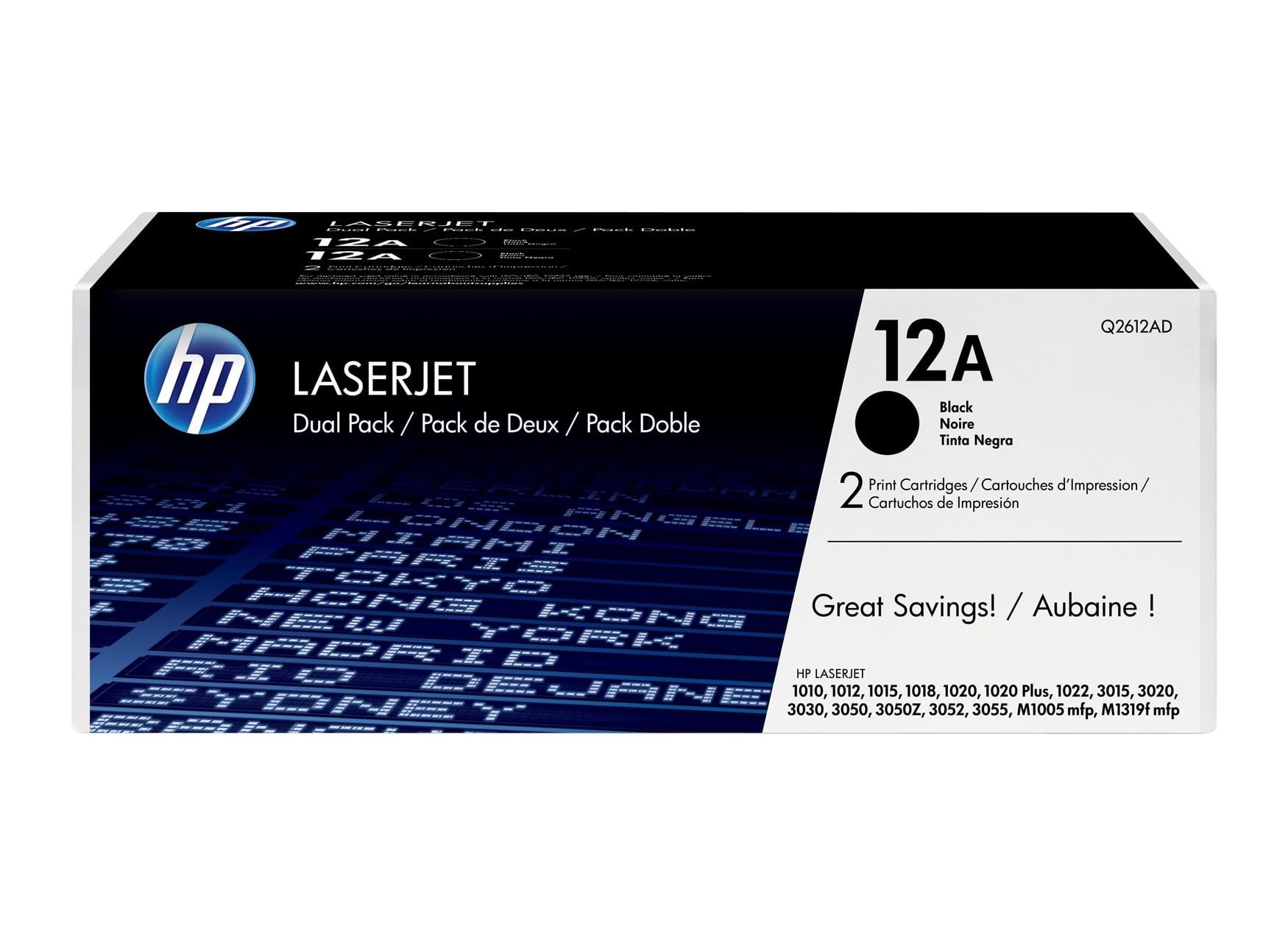 HP 12A Black LaserJet Toner Cartridge